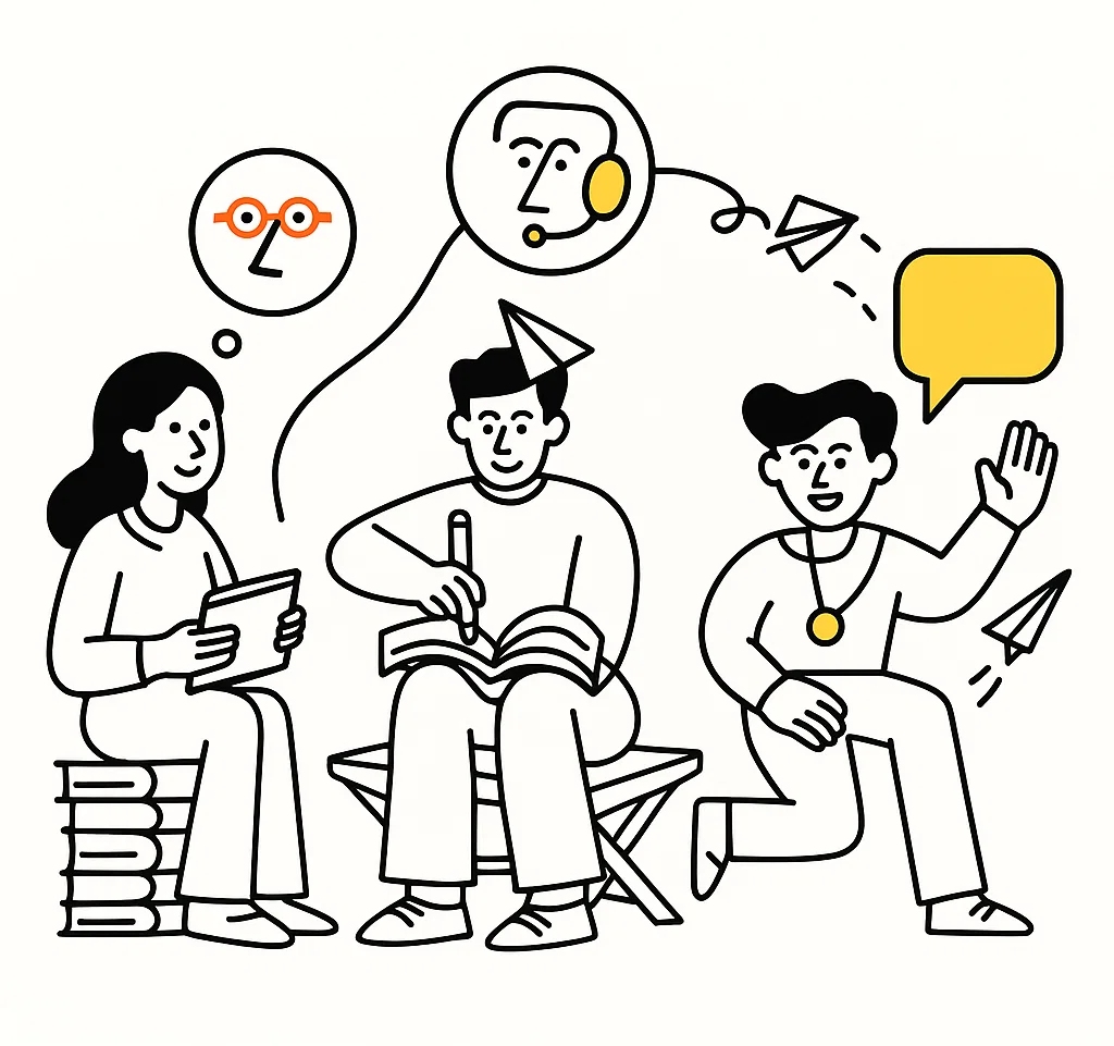 Landing illustration